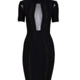 remarkable Mesh High Neck  Dress - Image 6