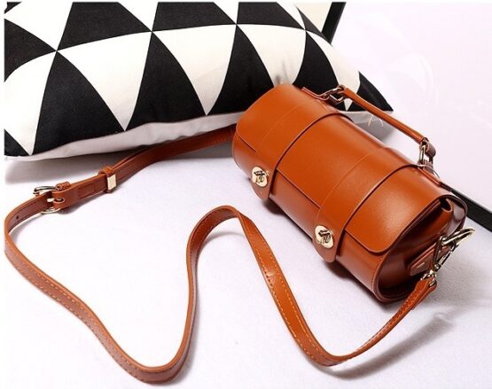 myshion Lock handbag Genuine Leather bag - Image 3