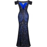 corset sew in blue dress size 6 to 40 - Image 2