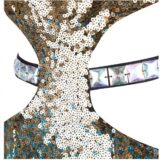 V neck 16Sash Hollowed Out fitted Dress size 6 to 40 - Image 4