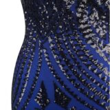 corset sew in blue dress size 6 to 40 - Image 4