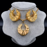 ama african copper Jewelry Sets  Earrings Necklace