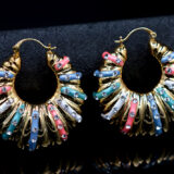 fern african copper Jewelry Earrings