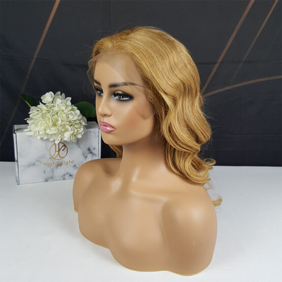 briar body wavy blonde ombre 24" European 100% human hair lace front long wig - Image 3