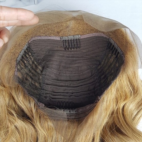 briar body wavy blonde ombre 24" European 100% human hair lace front long wig - Image 4