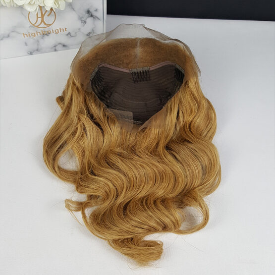 briar body wavy blonde ombre 24" European 100% human hair lace front long wig - Image 5