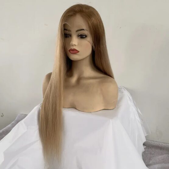 heaven blonde ombre lace front long wavy curly European 100% human hair wig - Image 3