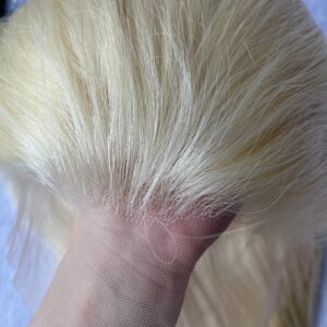 atomic blonde long blonde straight 613 brazilian 100% human hair lace front wig - Image 3